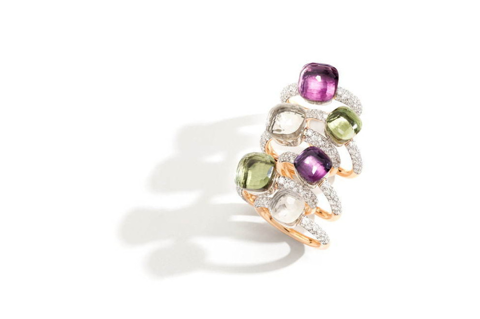 ポメラート"カラーストーン"が主役の新作ジュエリー、ダイヤモンド輝くリングやネックレス