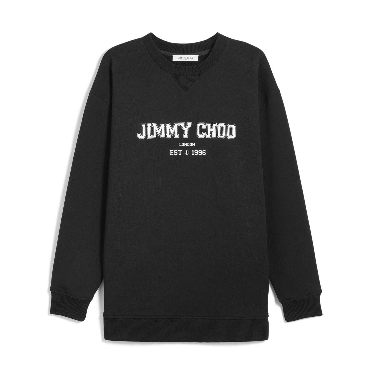 Jimmy★Choo 伊製 コットンJCカレッジフーディ パーカー 男女兼用