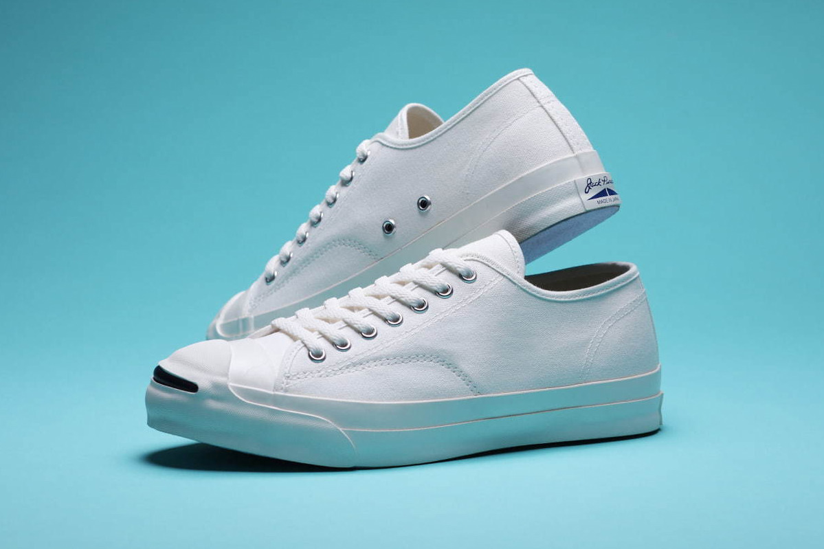 ジャックパーセル｜コンバース「80’sジャックパーセル」を再現したスニーカー、青スマイル×日本製キャンバス