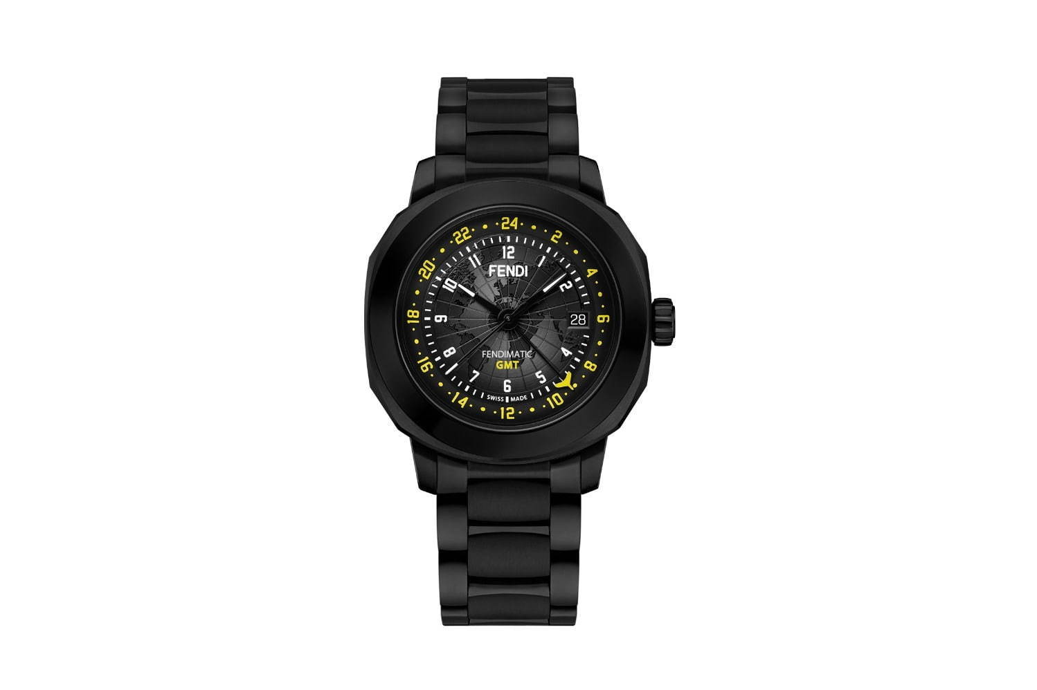 フェンディ新作腕時計「セレリア マン」“世界地図”ダイアル×“飛行機