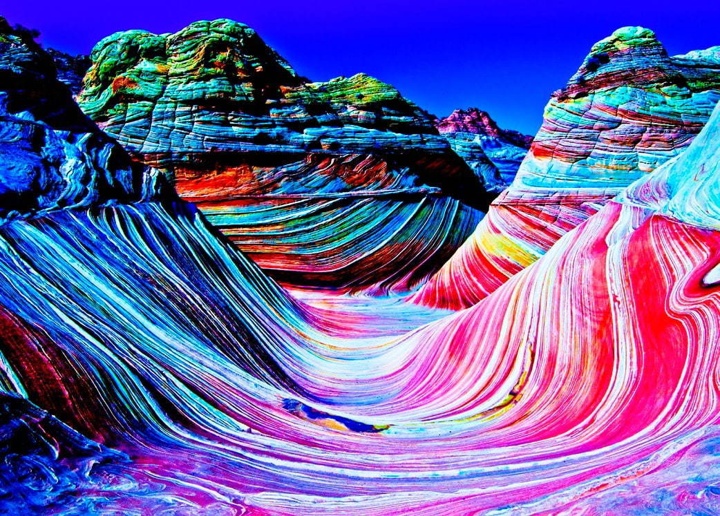 白川義員《ザ・ウェーブ、アメリカ》作家蔵