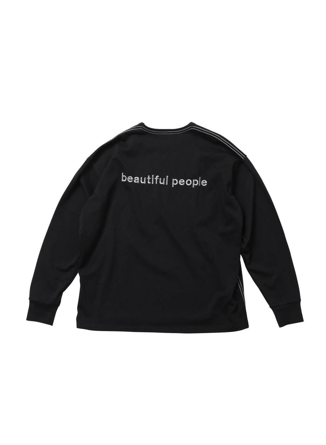 ビューティフルピープルのメンズパーカー＆長袖Tシャツ、“内側が