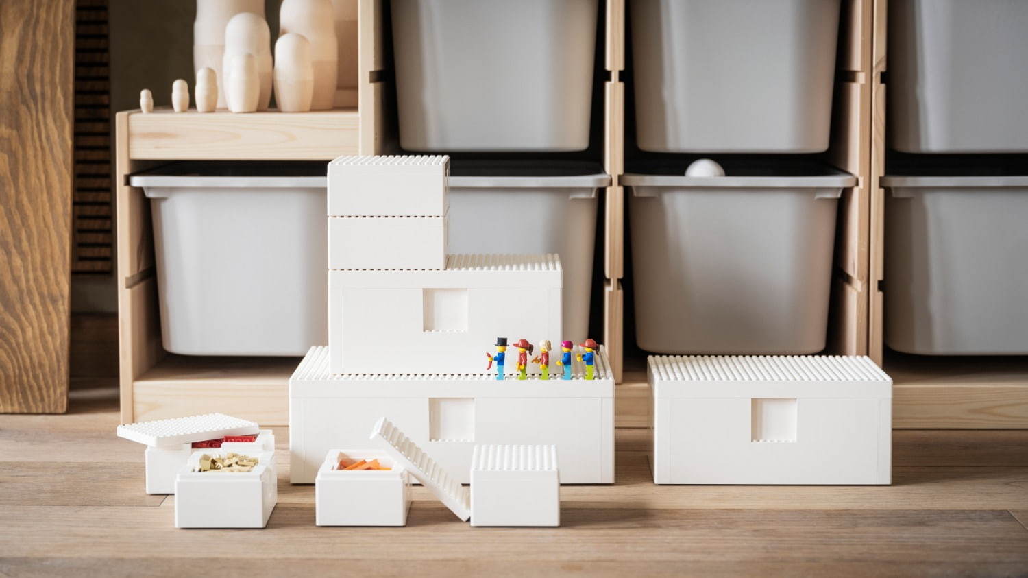 イケア×レゴグループのコラボ収納ボックス、“レゴブロック”型の全4サイズ＆他レゴ製品と連結も可能｜写真11
