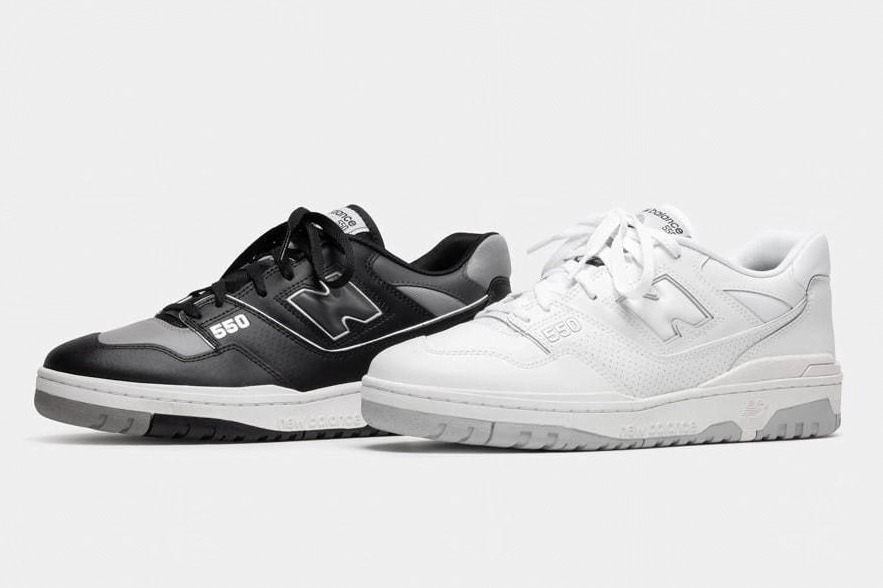ニューバランスのスニーカー「BB550」80年代バスケシューズを復刻、小さめ“Nロゴ”を配して