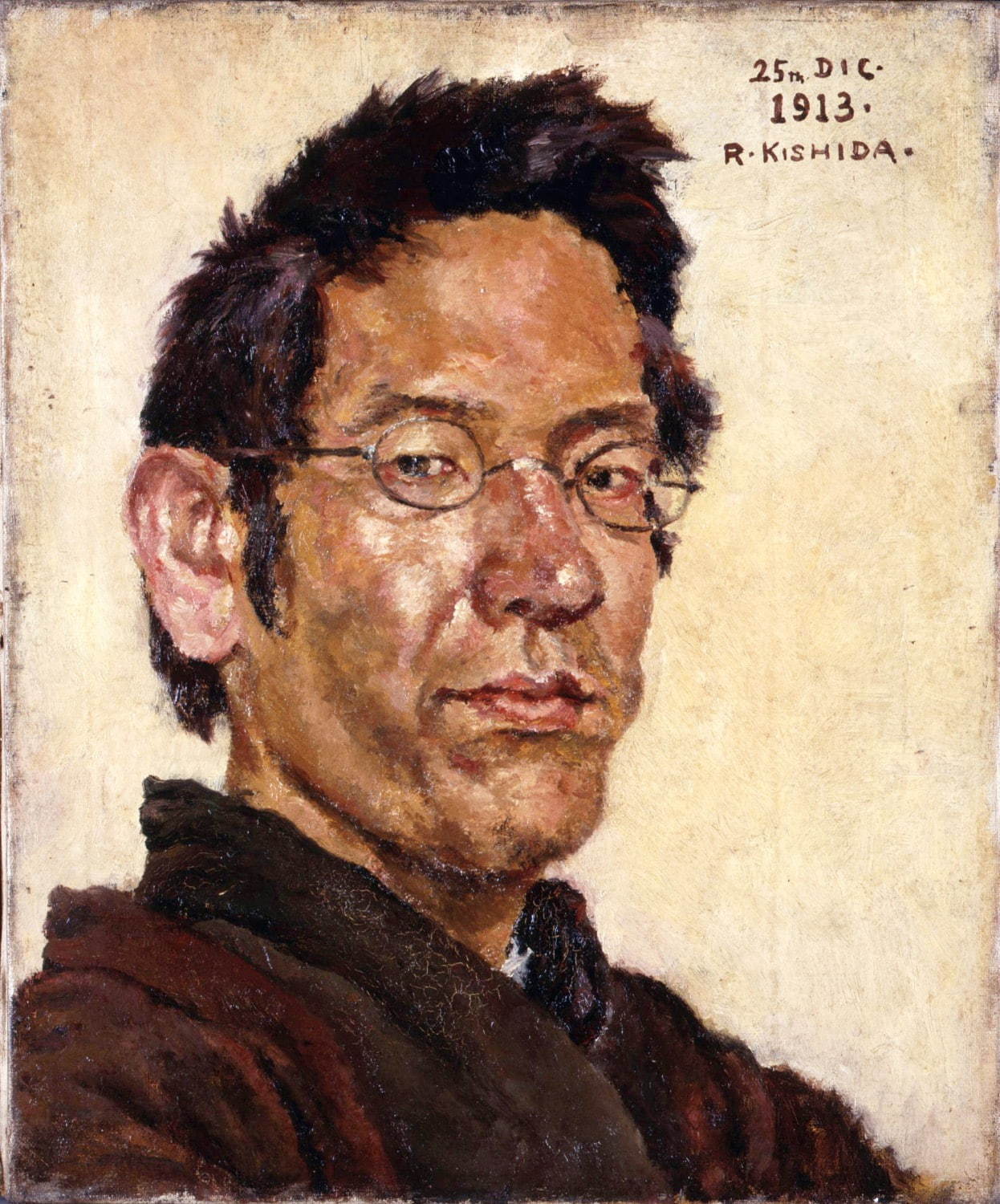 岸田劉生《自画像》1913年 豊田市美術館蔵