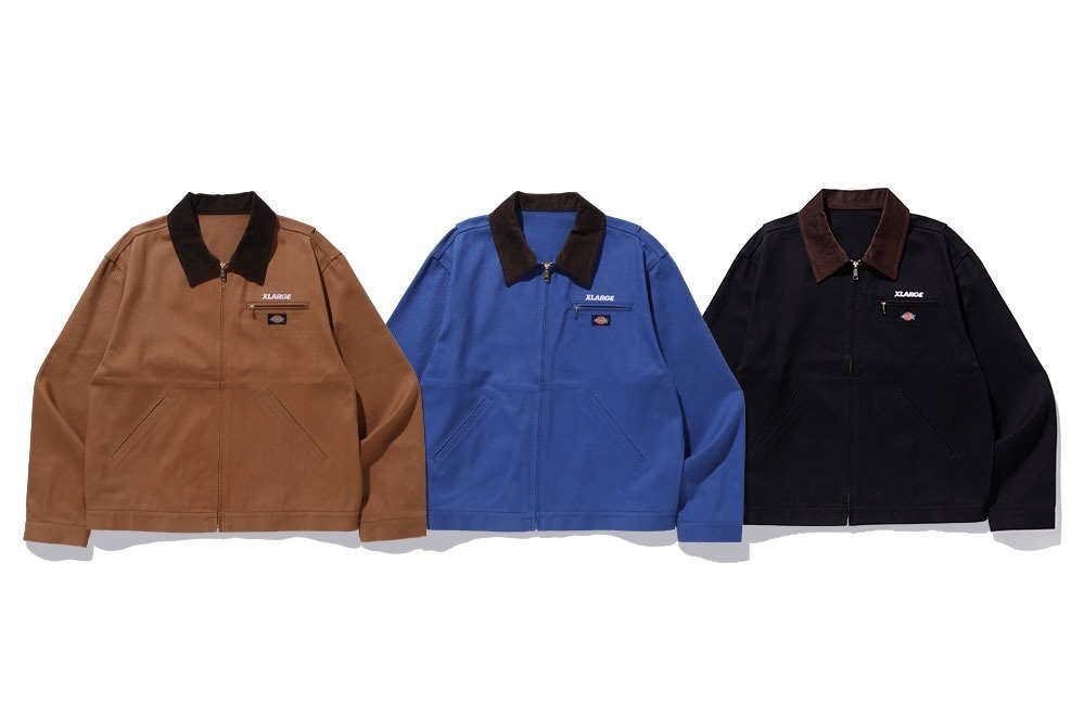 XLARGE ワークジャケット 刺繍ロゴ ワンポイントロゴ Dickies