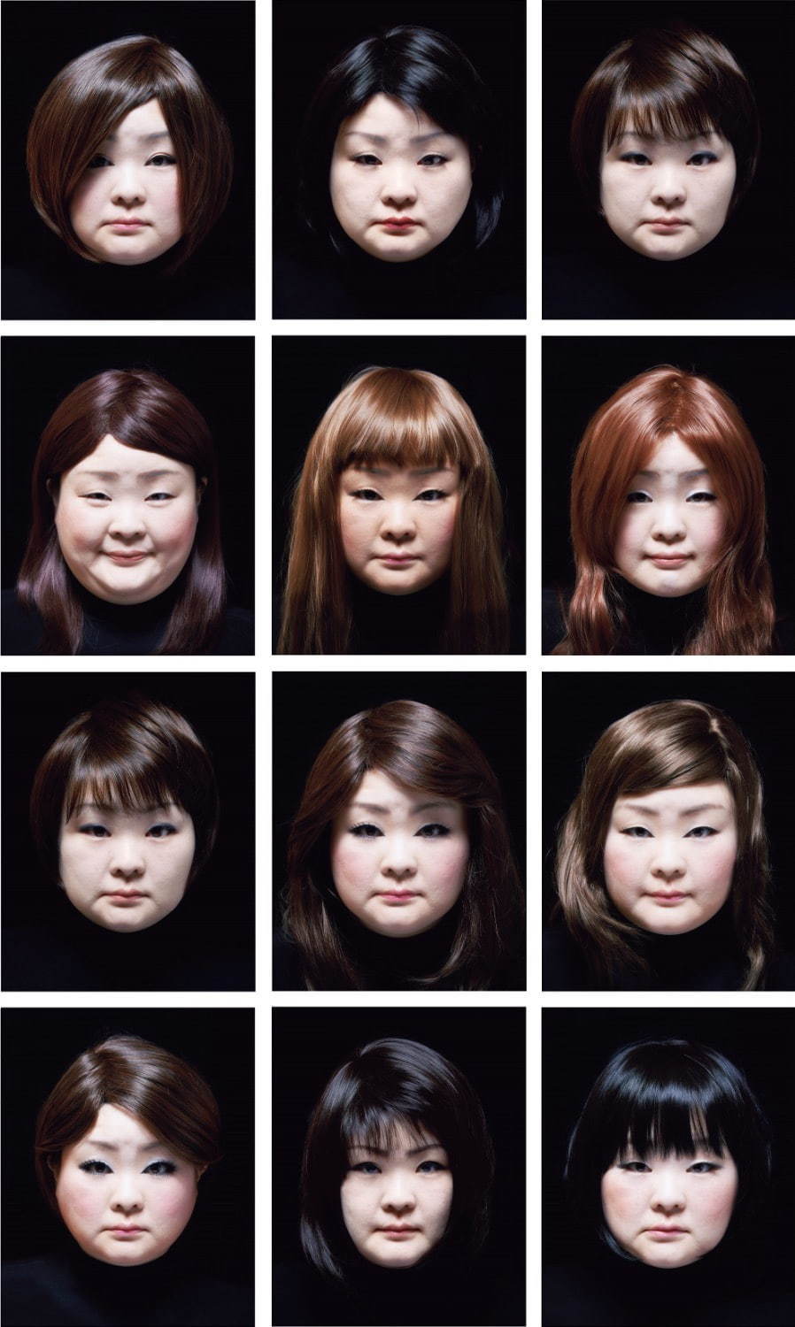 《FACIAL SIGNATURE》部分 2015年 発色現像方式印画(300点組) タグチ・アートコレクション