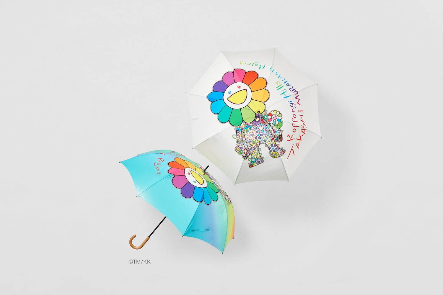 ＜ハンウェイ＞プリント雨傘 レインボーカラー/ホワイト 各27,500円 ※3月上旬発売