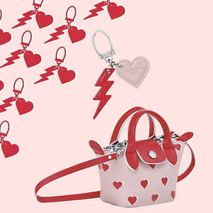 ロンシャンの 真っ赤なハート柄 バレンタイン限定バッグ ル プリアージュ キュイール ファッションプレス
