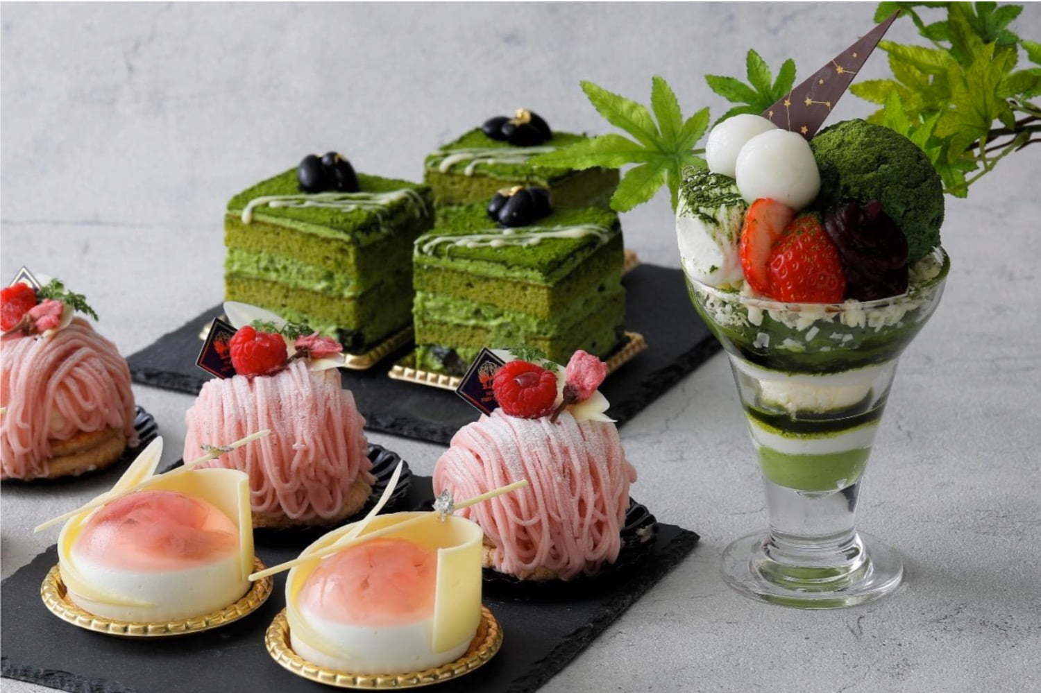 横浜 ホテルニューグランドの春スイーツ 宇治抹茶を使った 和 のショートケーキ 桜モンブランなど ファッションプレス
