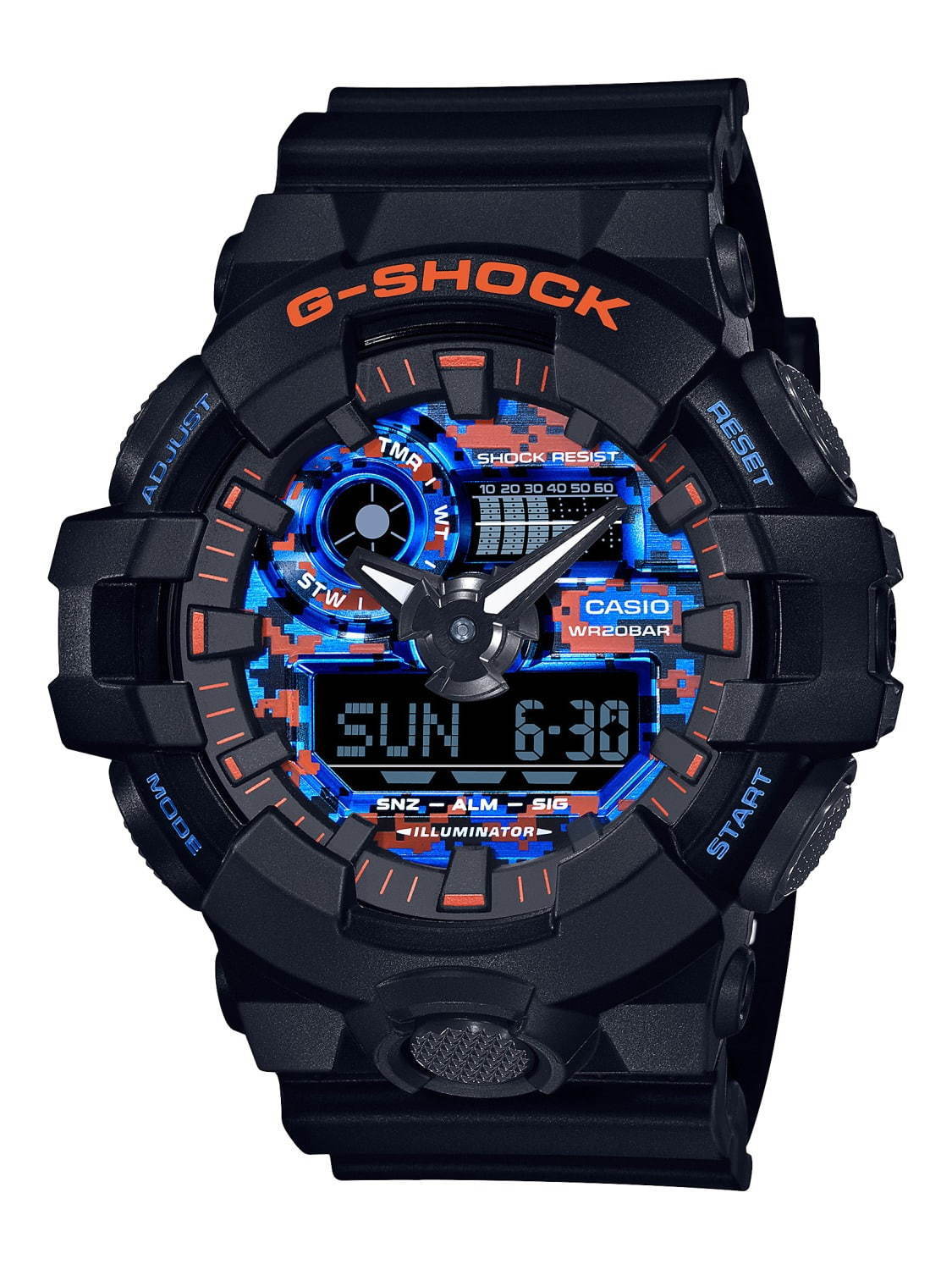 G-SHOCKの新作、街のネオン×迷彩柄の“都会派カモフラージュ”全5モデル ...