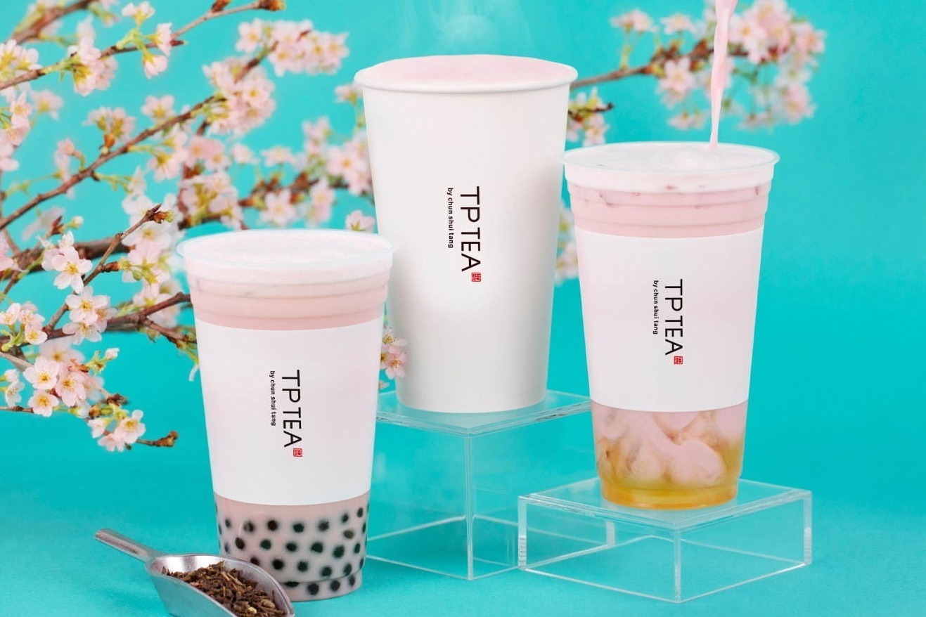 春水堂ティースタンド「ティーピーティー」から桜のジャスミンティーラテ“タピオカ桜ラテ”