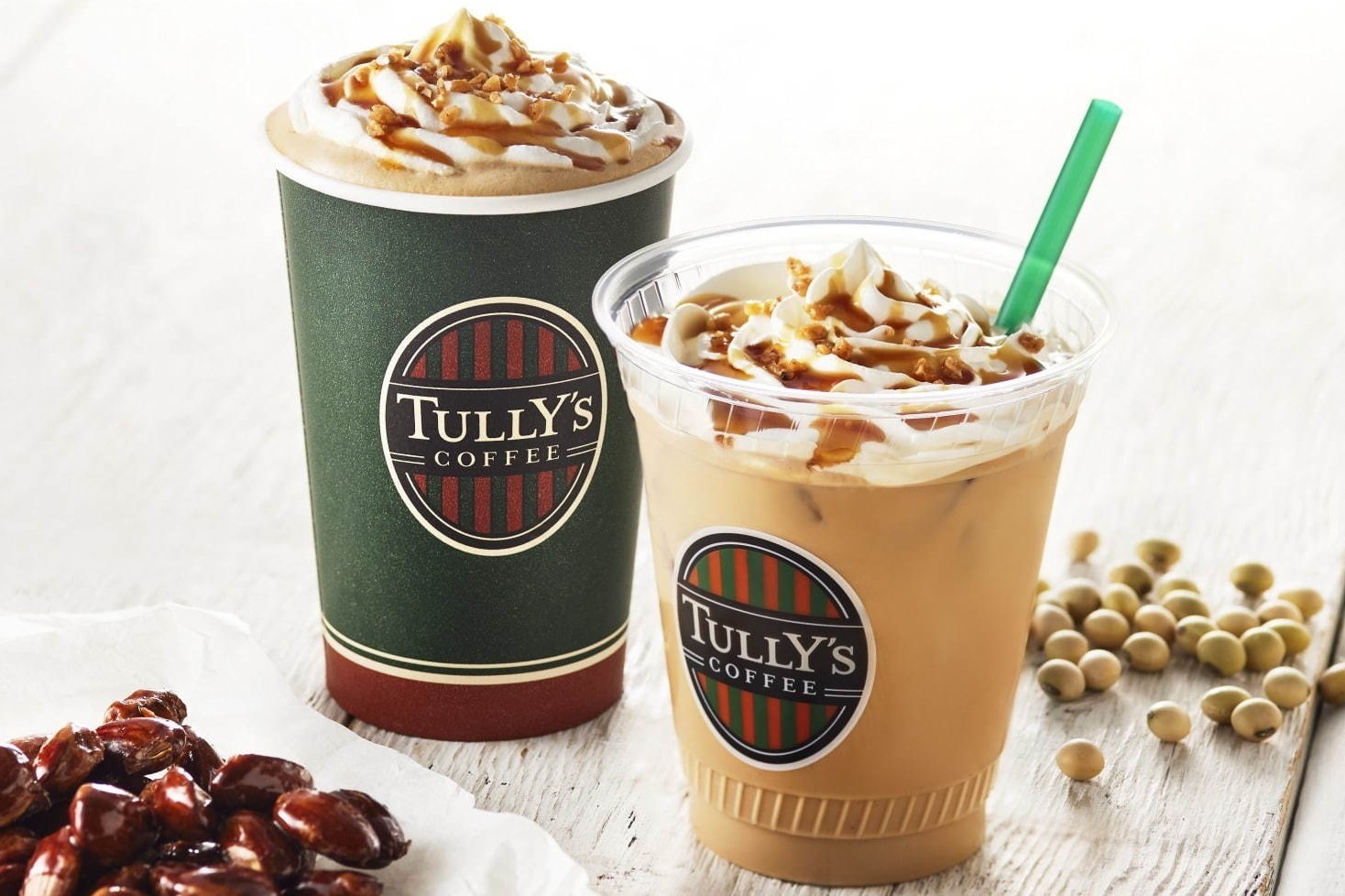 タリーズコーヒー「アーモンドプラリネソイラテ」“オールソイ”な季節限定ドリンク