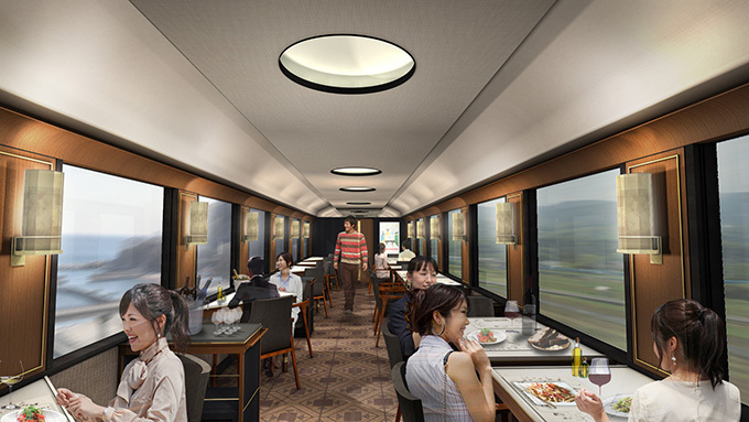 震災復興に向けデザイン・食・アートが一体化した新感覚列車「東北エモーション」が運行開始 | 写真