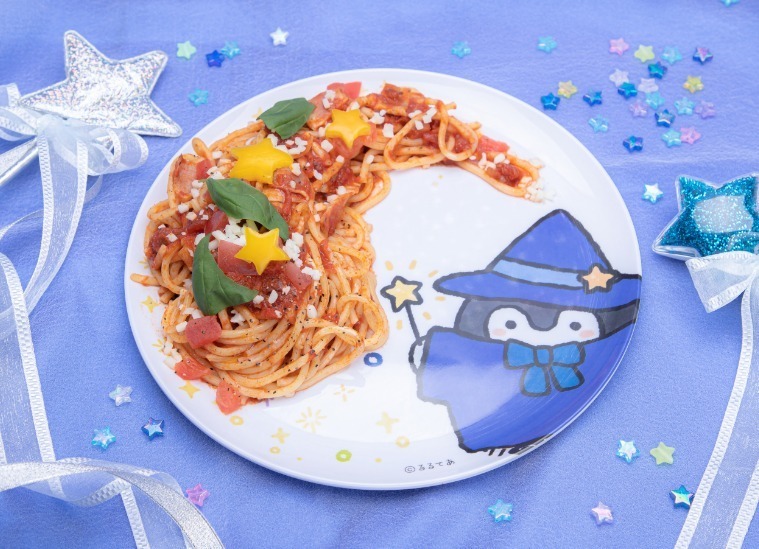 コウペンちゃんのまほうパスタ 1,199円＋税
※+1,200円＋税でカフェ限定プレートを購入可能。