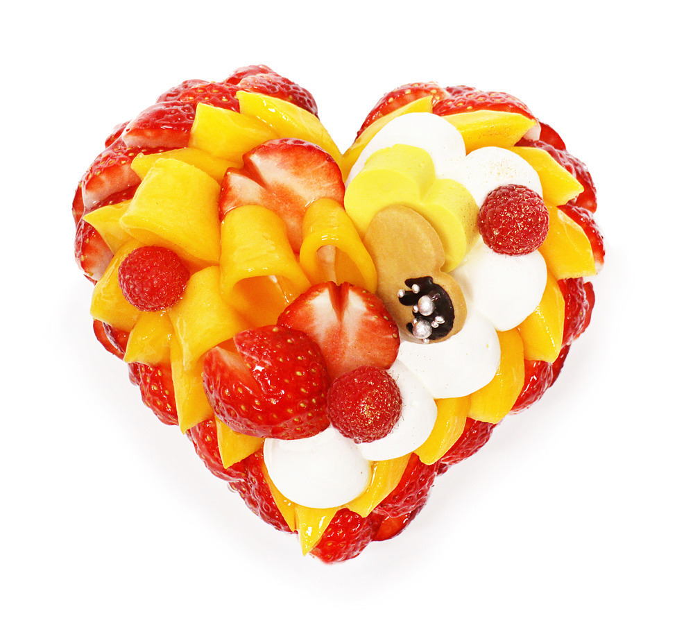 ＜予約限定ケーキ＞「恋みのり」いちごとマンゴーのケーキ(直径12cm) 3,700円(税込)