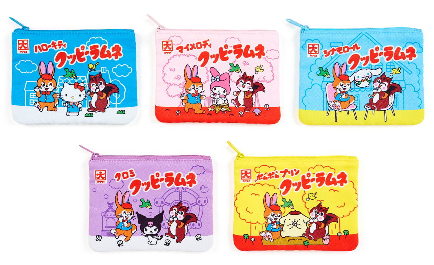 サンリオ クッピーラムネの雑貨 菓子 ハローキティのハンカチやマイメロディのラムネ入りポーチ ファッションプレス