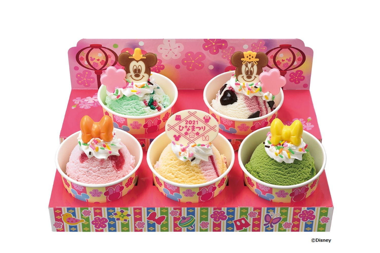サーティワン アイスクリーム、ミッキー＆ミニーの“雛まつり”アイスボックス｜写真3