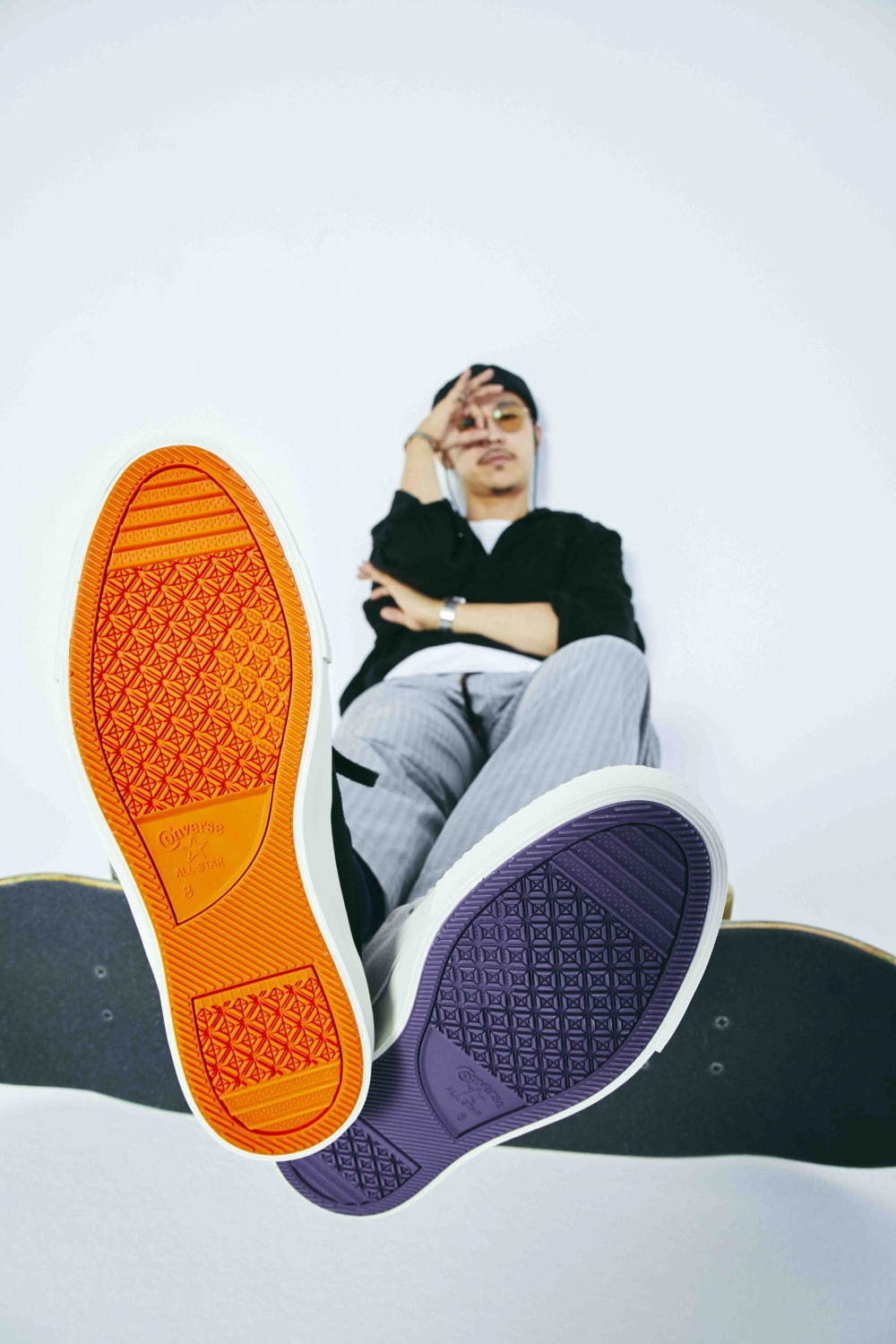 コンバース スケートボーディング“パープル＆オレンジ”ソールの新スニーカー｜写真17