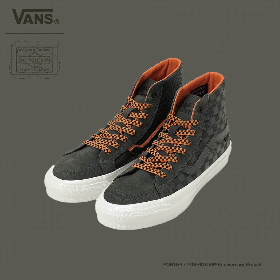 ポーター×VANS“チェッカーフラッグ柄＆ボタニカル柄”のバッグ、左右非対称スニーカーも｜写真9