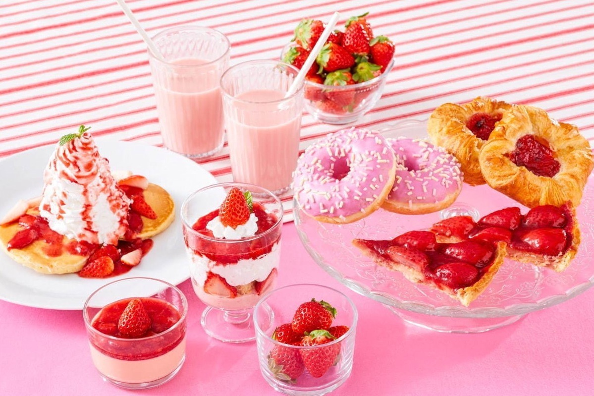 イケア、苺スイーツを集めた「ストロベリーフェア」グラスショートケーキやあまおうソフトクリーム