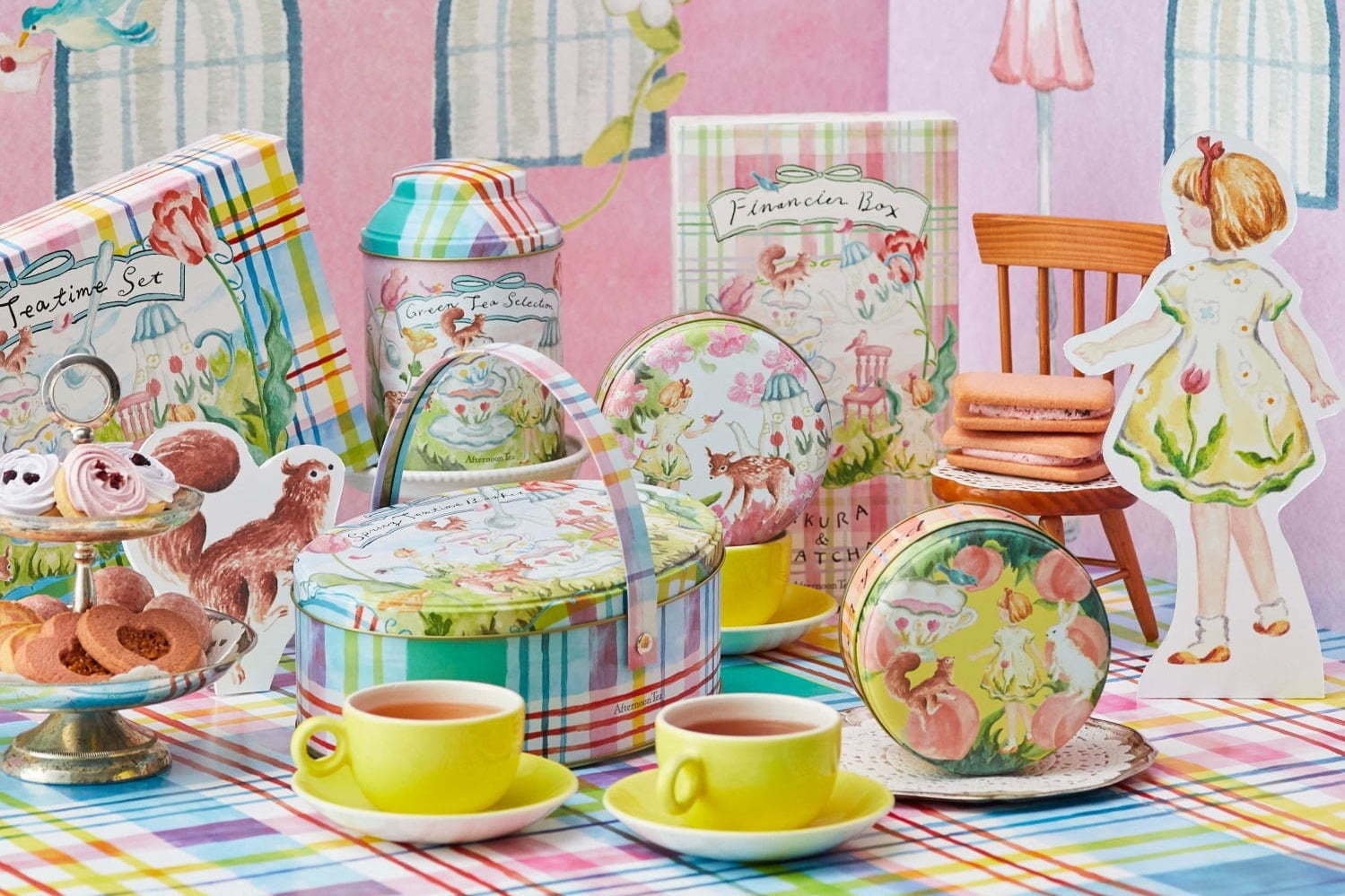 アフタヌーンティー・ティールーム「桜やいちご」の春スイーツ＆お茶、桜の花びら入りティーなど