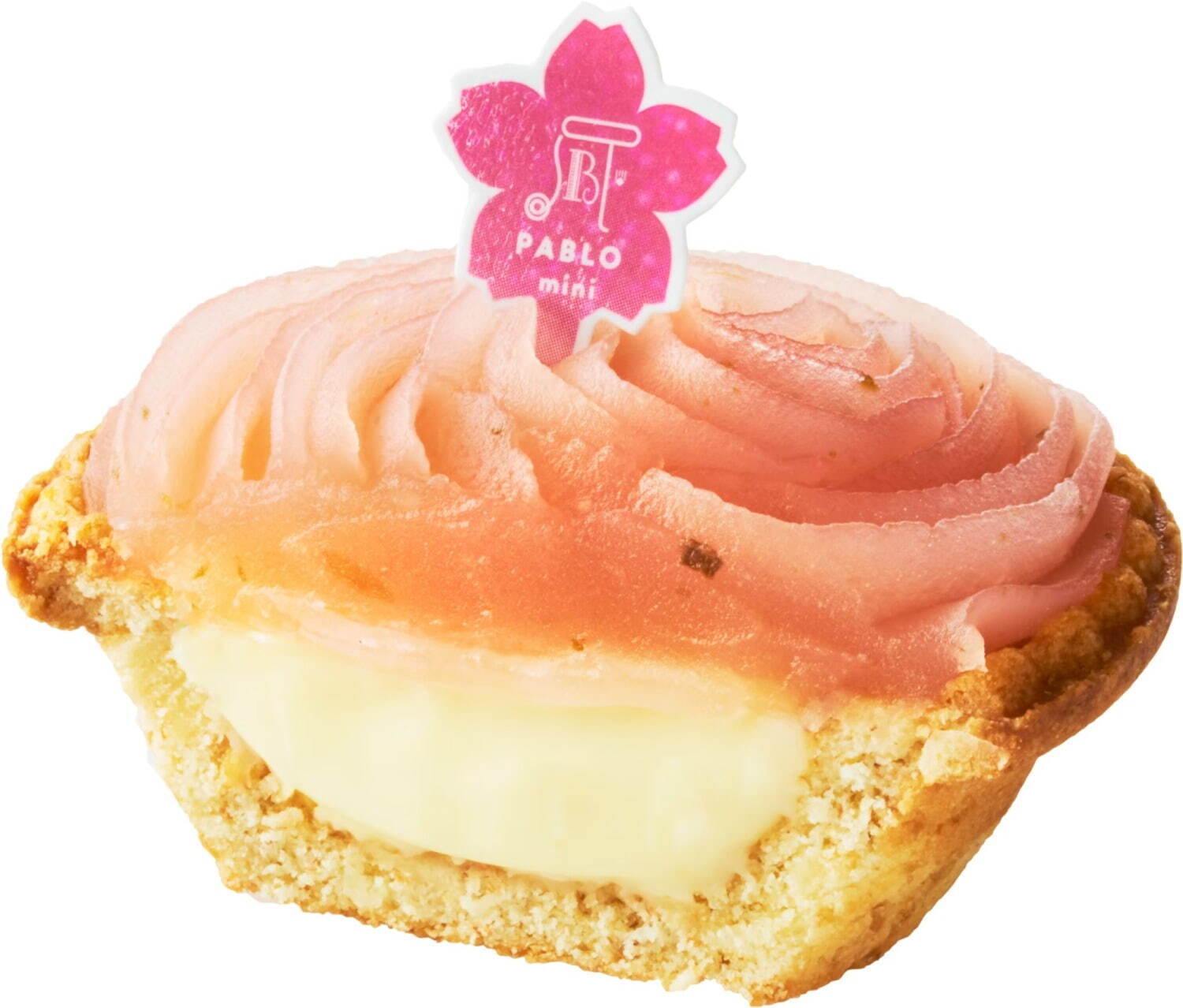 パブロ ミニの春限定タルト「さくらもち」桜あん×ぎゅうひ、桜餅風の和 