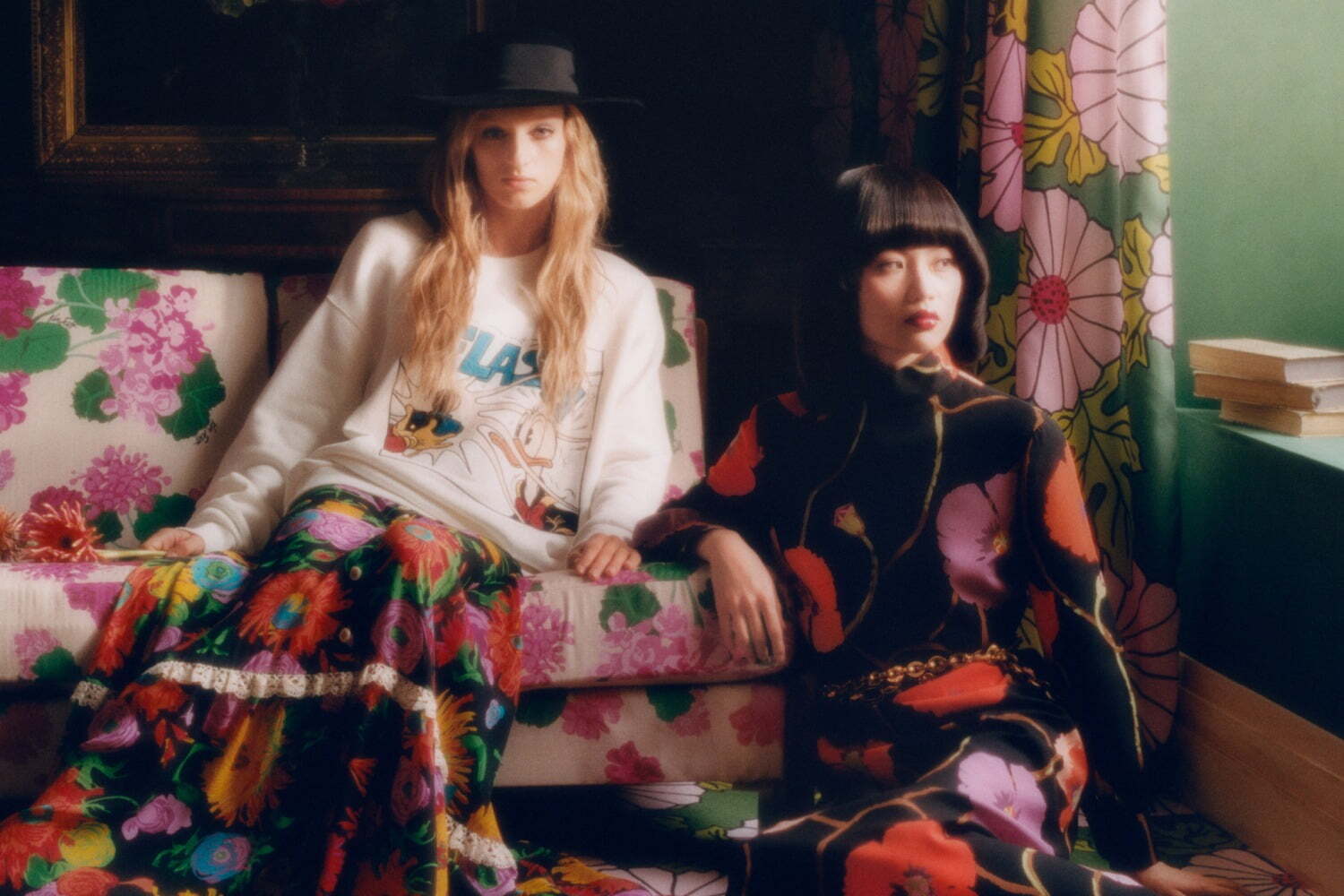 GUCCI ケンスコット　花柄 ロングスカート GUCCI ケンスコット 花柄 ロングスカート - メルカリ