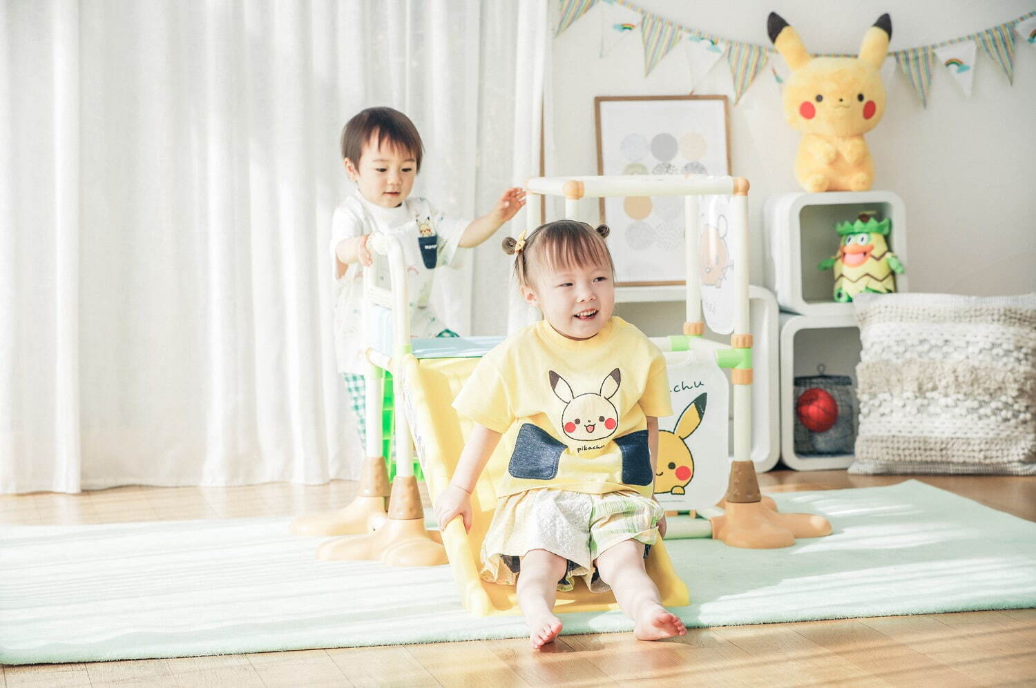 ポケモン公式ベビーブランド「モンポケ」新作ベビー服、ピカチュウの耳付きパーカー＆初レイングッズ｜写真21