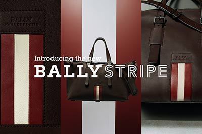 極美品✨ BALLY フラップ ショルダー バッグ A4 ストライプ ライン
