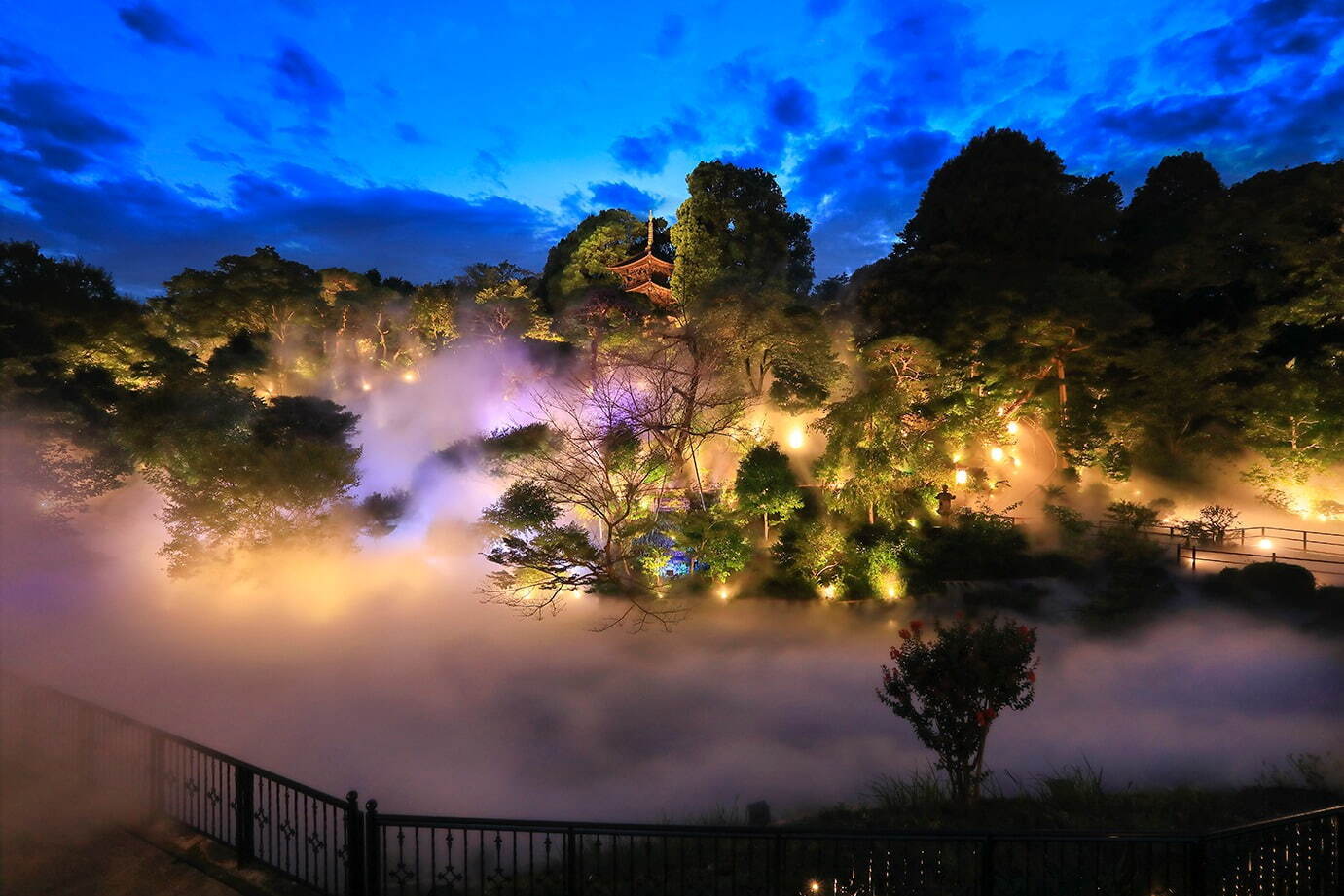 ホテル椿山荘東京の桜スイーツ、紅茶と共に霧で包まれる幻想的な庭園を眺めながら｜写真3