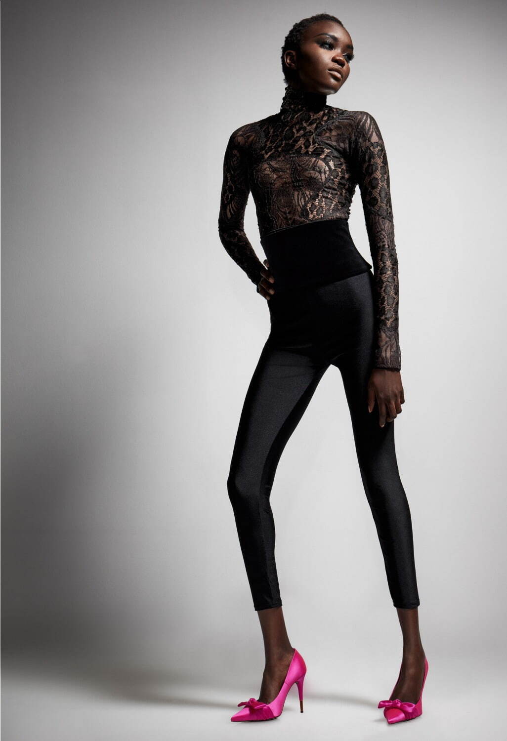 TOM FORD ダークパープル タイトドレス HARDY AMIES ♡ 花柄ドレス ルルスティー（HAD-03150-28