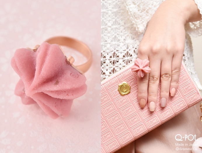 Q-pot.もっちり“桜大福”ネックレス＆バッグチャーム、花の形の“桜餡”リング＆ピアスも｜写真11