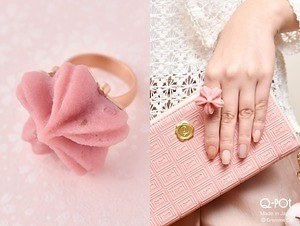 Q-pot.もっちり“桜大福”ネックレス＆バッグチャーム、花の形の“桜餡”リング＆ピアスも｜写真11