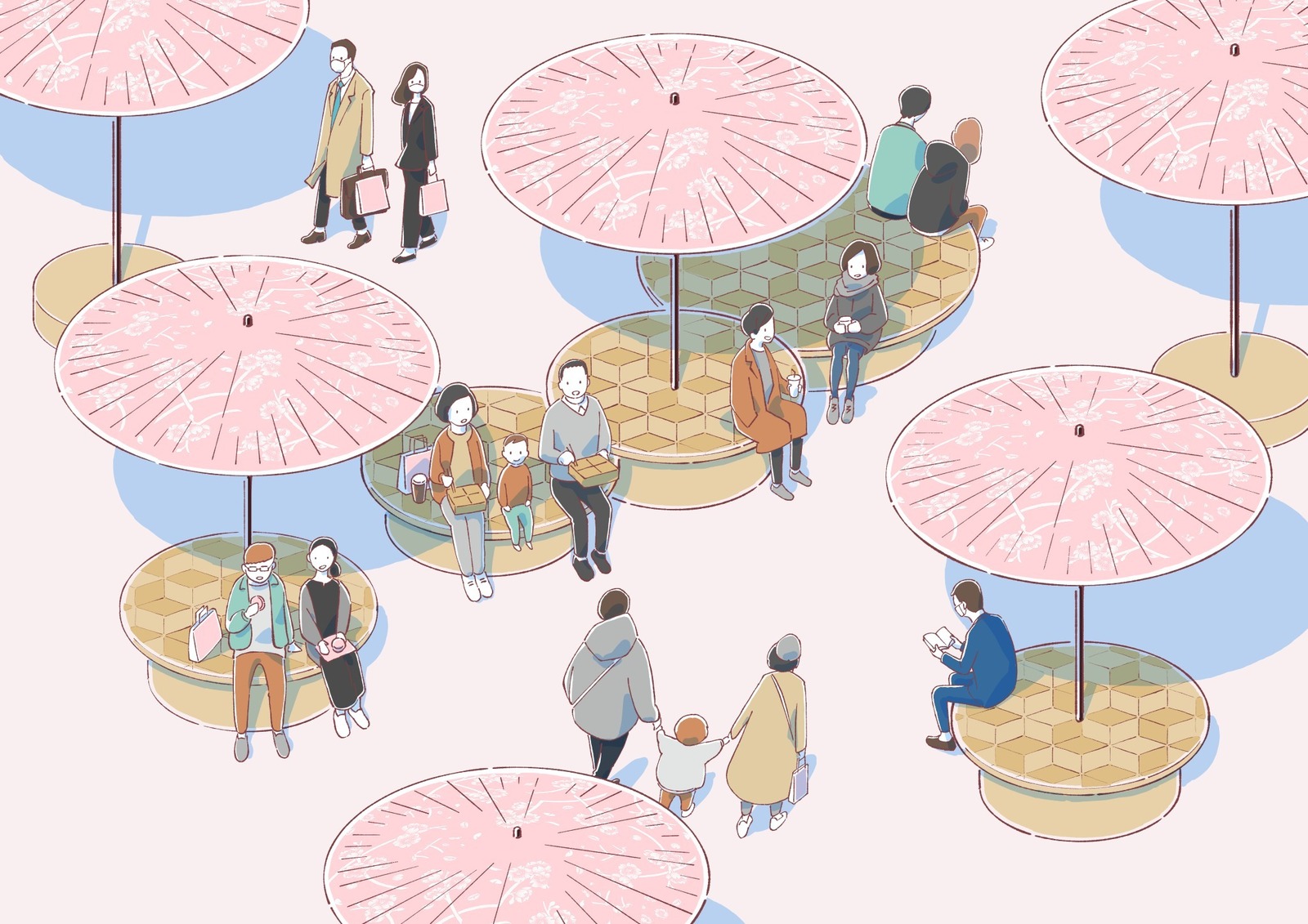 日本橋の桜フェスティバル - 桜色ライトアップでお花見、約170店“苺・桜”限定スイーツやフードも｜写真3