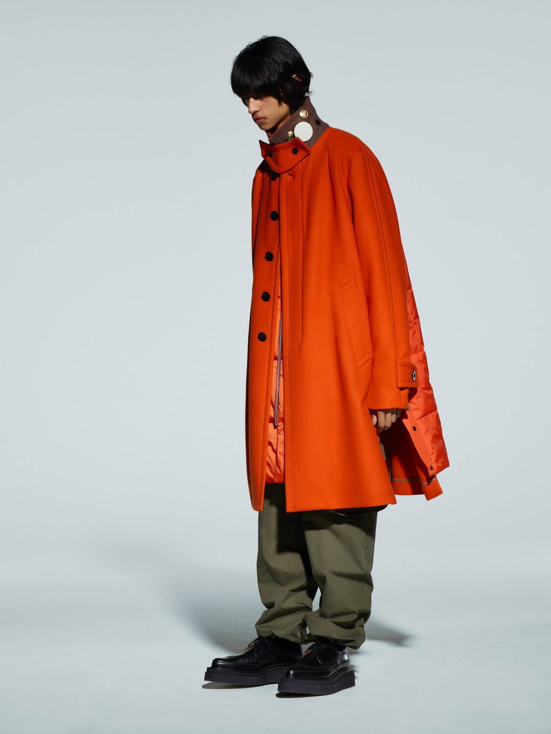 sacai×kawsコラボポンチョ2021-22年秋冬コレクション