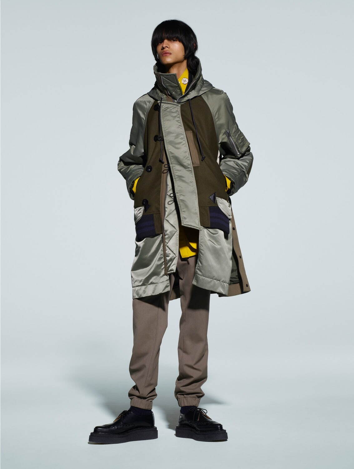 sacai×kawsコラボポンチョ2021-22年秋冬コレクション