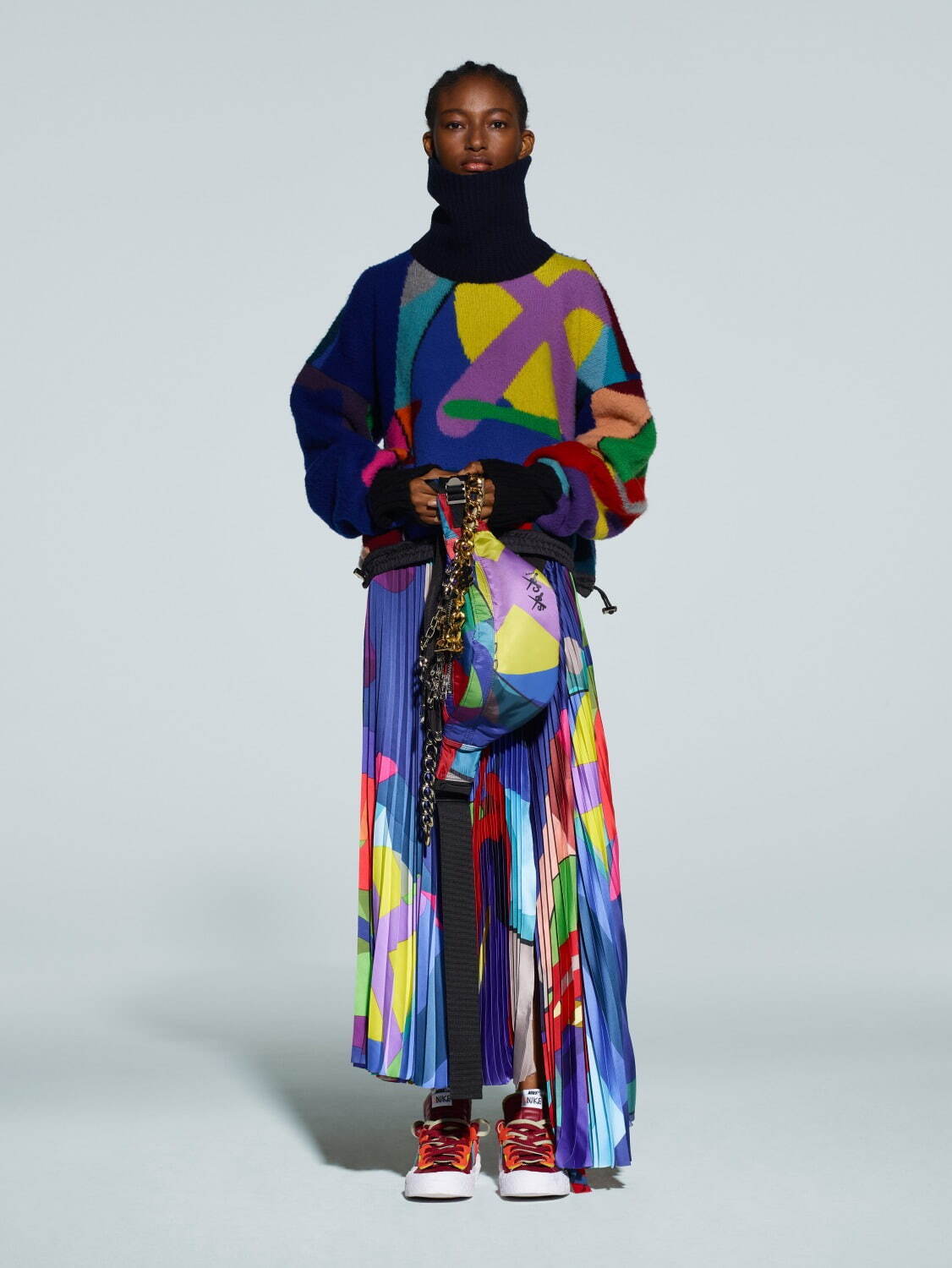 sacai 2021年プレフォールウィメンズコレクション、“ハイブリッド”が生み出す対比と均衡｜写真37