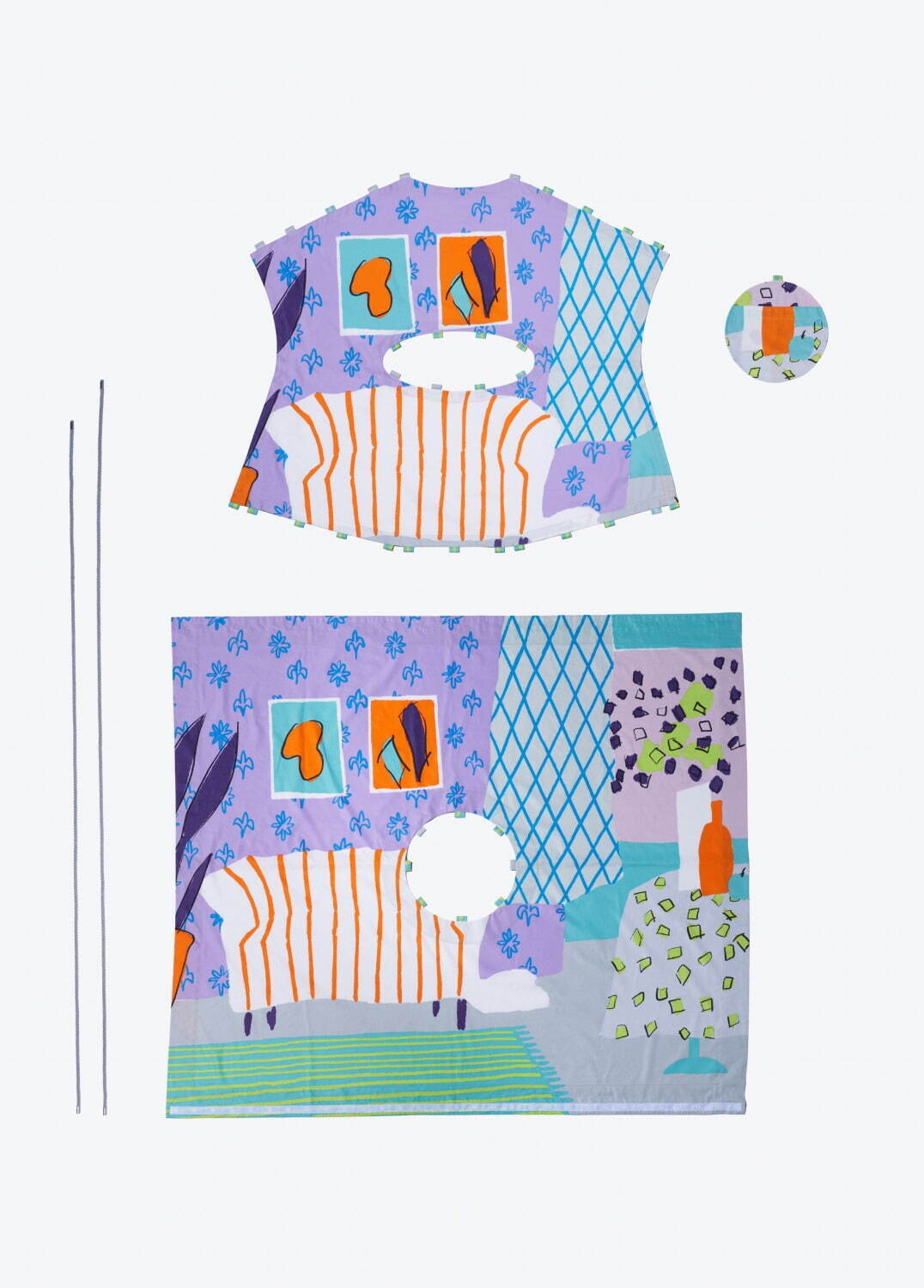 イッセイ ミヤケ“絵画を着る”発想から生まれた新作、1枚布のワンピースやプリーツ素材のスカート｜写真7