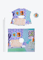 イッセイ ミヤケ“絵画を着る”発想から生まれた新作、1枚布のワンピースやプリーツ素材のスカート｜写真7