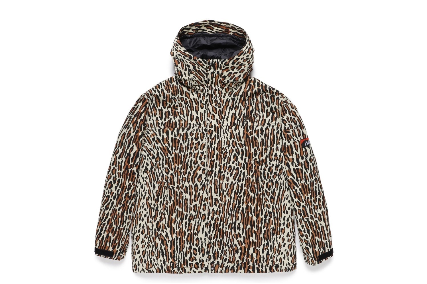 WACKO MARIA ワコマリア 21AW×NANGA LEOPARD MOUNTAIN PARKA 21FW-WMO-NA08 ナンガ レオパード柄マウンテンパーカー ナイロンジャケット ブラウン