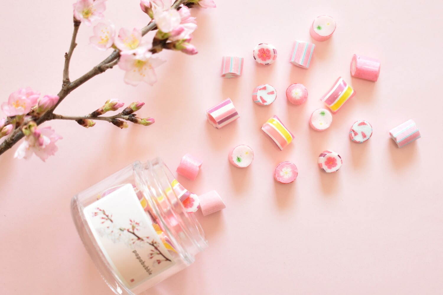 パパブブレのさくらキャンディミックス“満開のサクラ＆葉桜”柄、さくらミルクや紅茶味で｜写真8