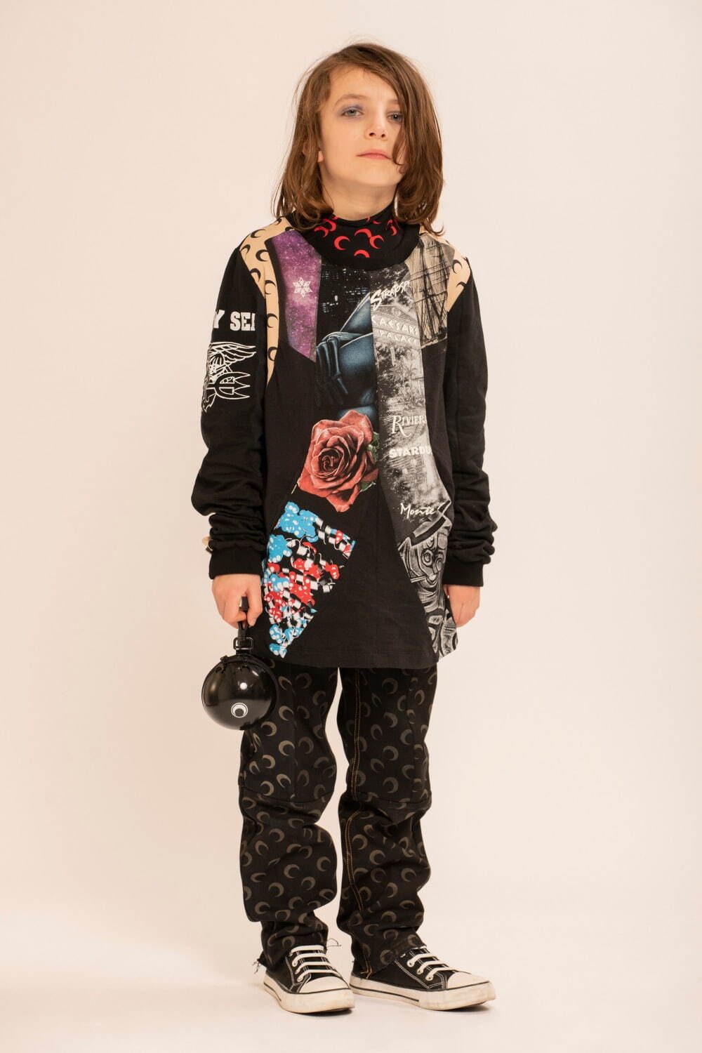 MARINE SERRE 20ss パッチワークTシャツ デッドストック