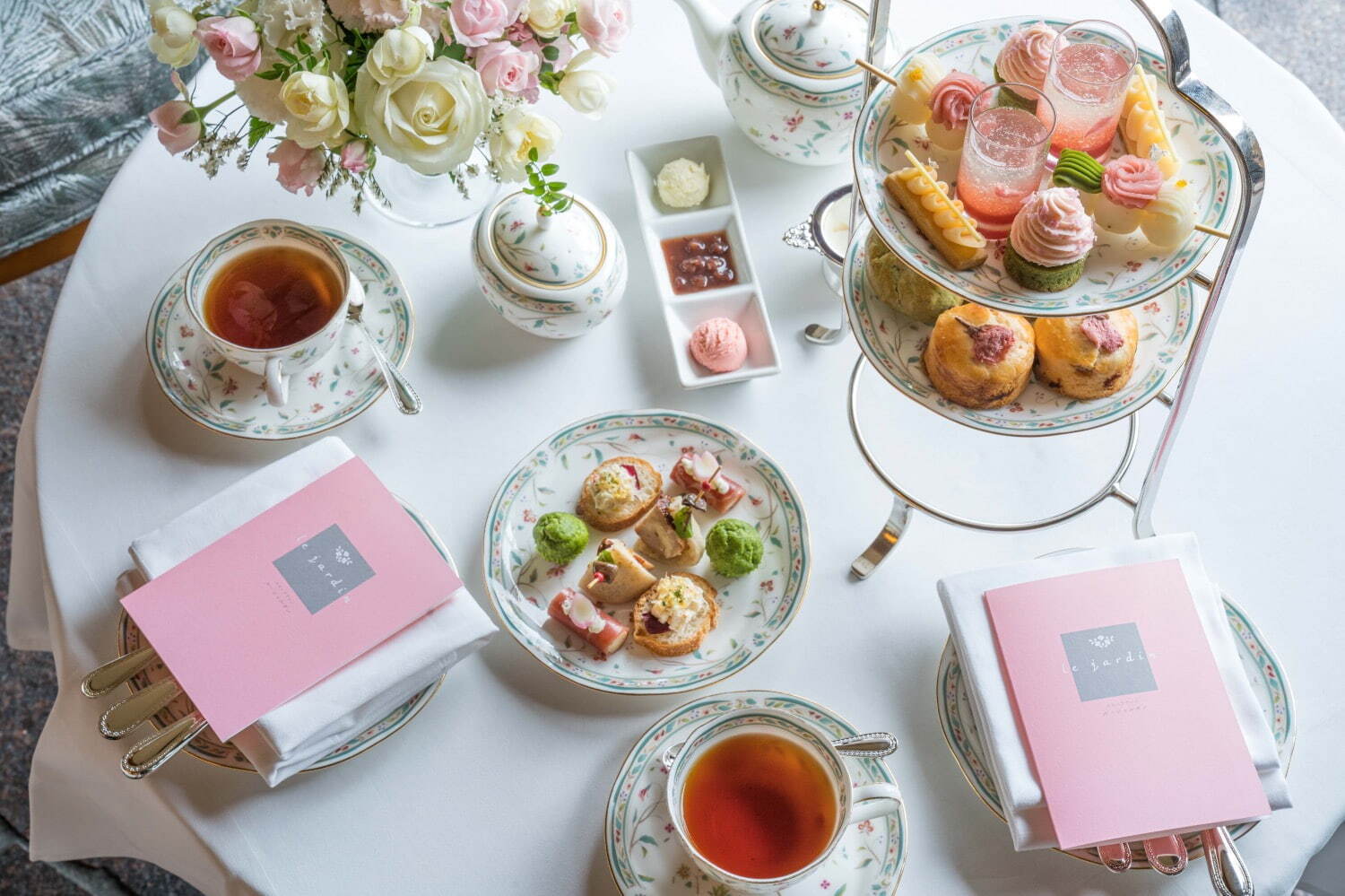 ホテル椿山荘東京“桜の香りに包まれる”春アフタヌーンティー、抹茶×桜の和モンブランなど｜写真2