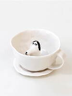 犬の“テリア”が顔を出す新作コーヒーカップ、陶芸家エレオノール・ボストロムより｜写真3