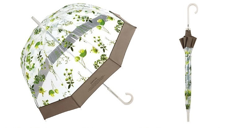 Wpc 花々が宙を舞う ビニール傘に新作 カラフルフラワーを散りばめたドーム型 ファッションプレス