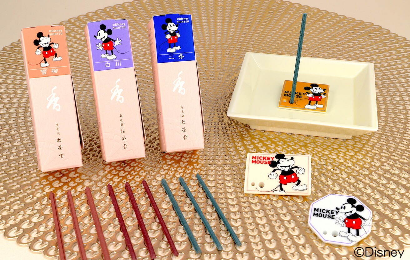 「ミッキーマウス」デザインの“清楚な花の香り”お香、京都老舗お香メーカー・松栄堂から｜写真1