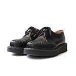 ジャムホームメイド × ジョージコックスの厚底シューズ、フロントジップ＆レースアップの2WAY｜写真2