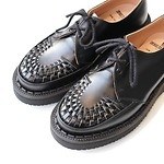 ジャムホームメイド × ジョージコックスの厚底シューズ、フロントジップ＆レースアップの2WAY｜写真5