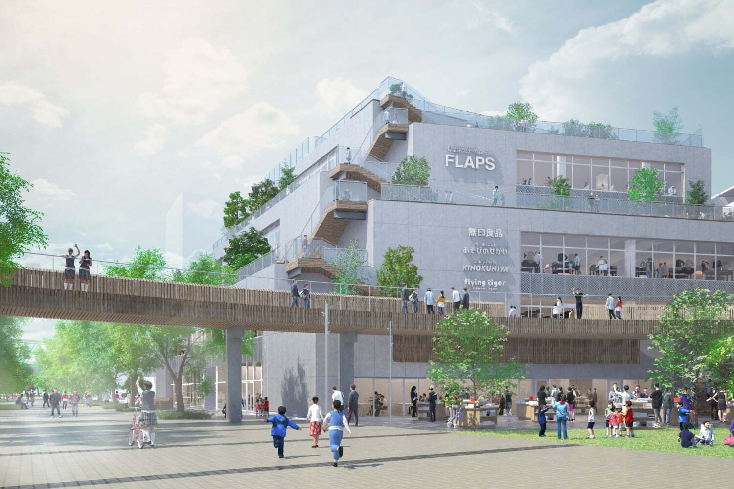 千葉の流山おおたかの森駅周辺の新規開発 流山おおたかの森s C フラップス 誕生 ファッションプレス